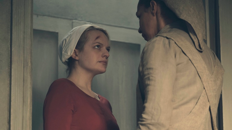 Illustration for article titled On The Handmaid's Tale Finale, the Fall of Gilead Begins With a Dropped Stone